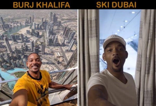 When Will Smith Visited Burj Khalifa, Ski Dubai and Desert Safari in Dubai